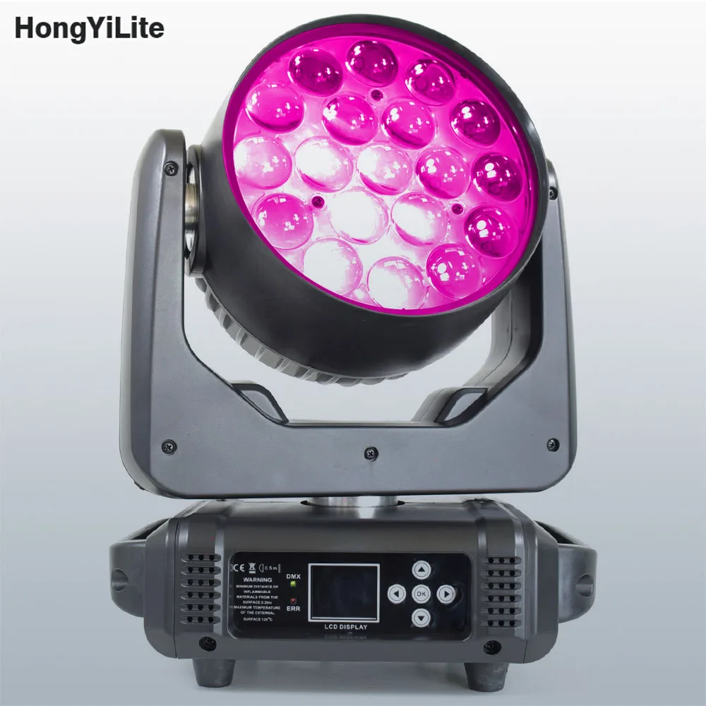 

Hot Sale High Quality LED Wash Zoom 19X15W With CTO ECO Function RGBW DMX Beam Ring Effect Stage Lighting For DJ Dsico Show