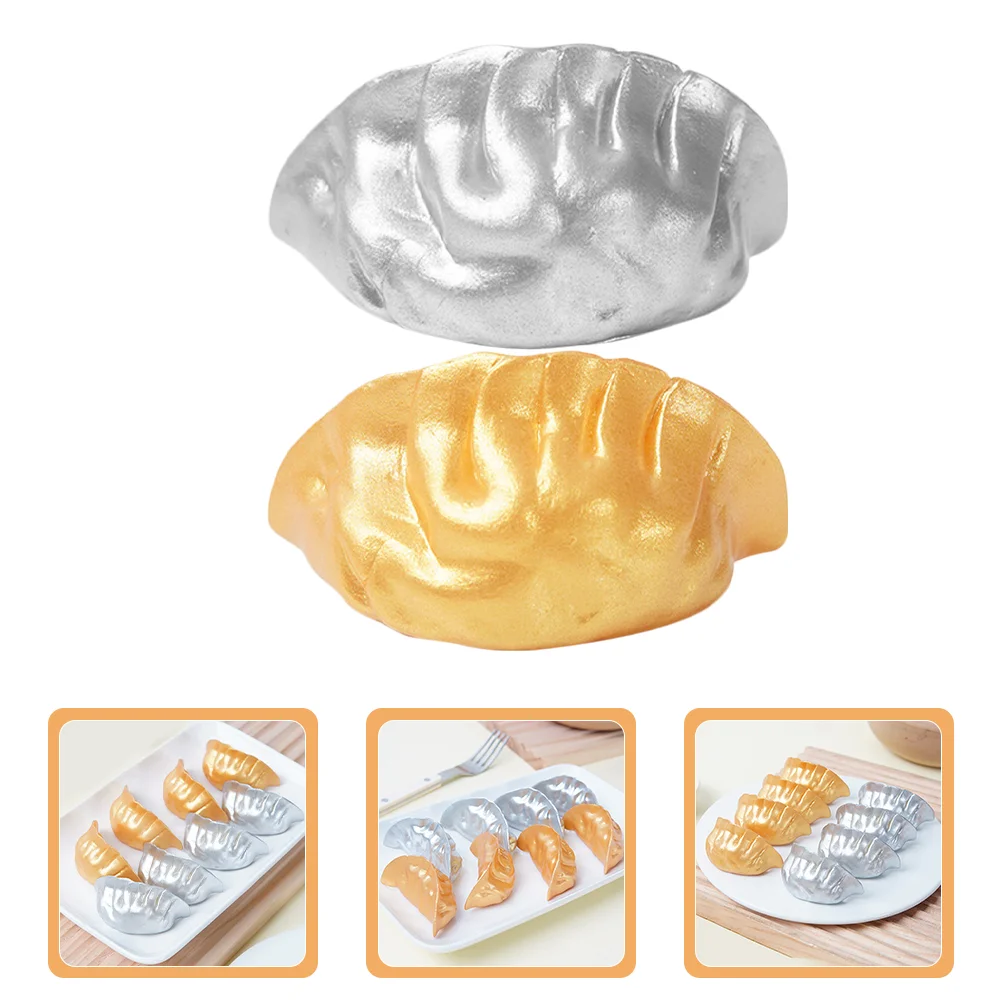 

8 Pcs Kids Toys Dumpling Model Artificial Display Dumplings Realistic Faux Fake Food Restaurant Kitchen Props Pretend Child