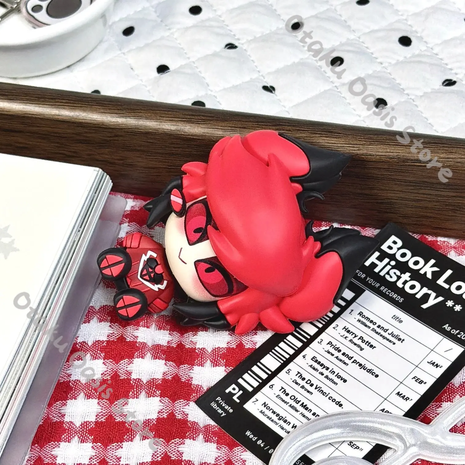 Hazbin Hotel Alastor Originality Cosplay Ornaments Garage Kits Pvc Epoxy Small Decor Items Mascot Figure (detachable head)