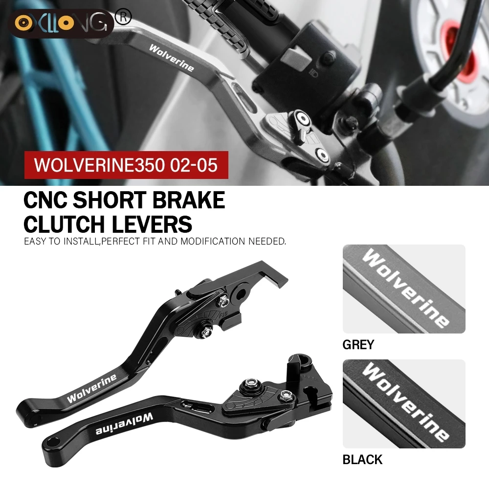 

CNC Aluminum Motorcycle Short Brake Clutch Levers Accessories Parts For YAMAHA Wolverine 350 YFM350 2002 2003 2004 2005