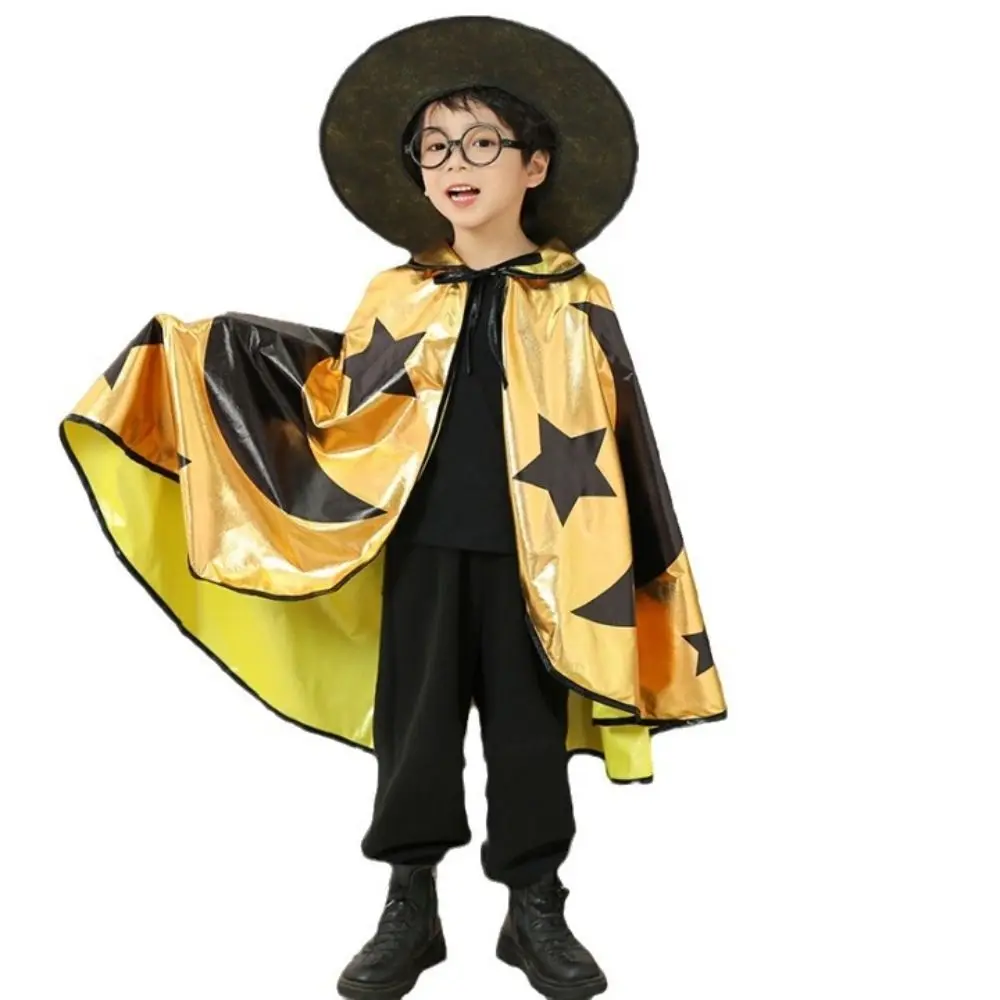 Costumes d'halloween pour enfants, Costume de couleur vive, accessoires de Cosplay, Robes de sorcières pour enfants, Cape, chapeau pointu, Cape de Cosplay d'halloween