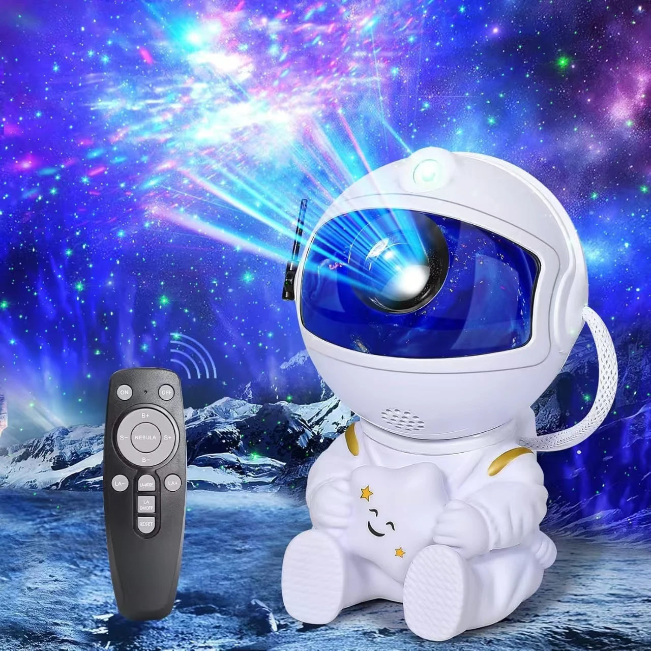 Astronaut Projector Night Light, Nebula Starry Nebula Ceiling LED Lamp, Remote Control, Home Theater, Children Gift, Party Lamp