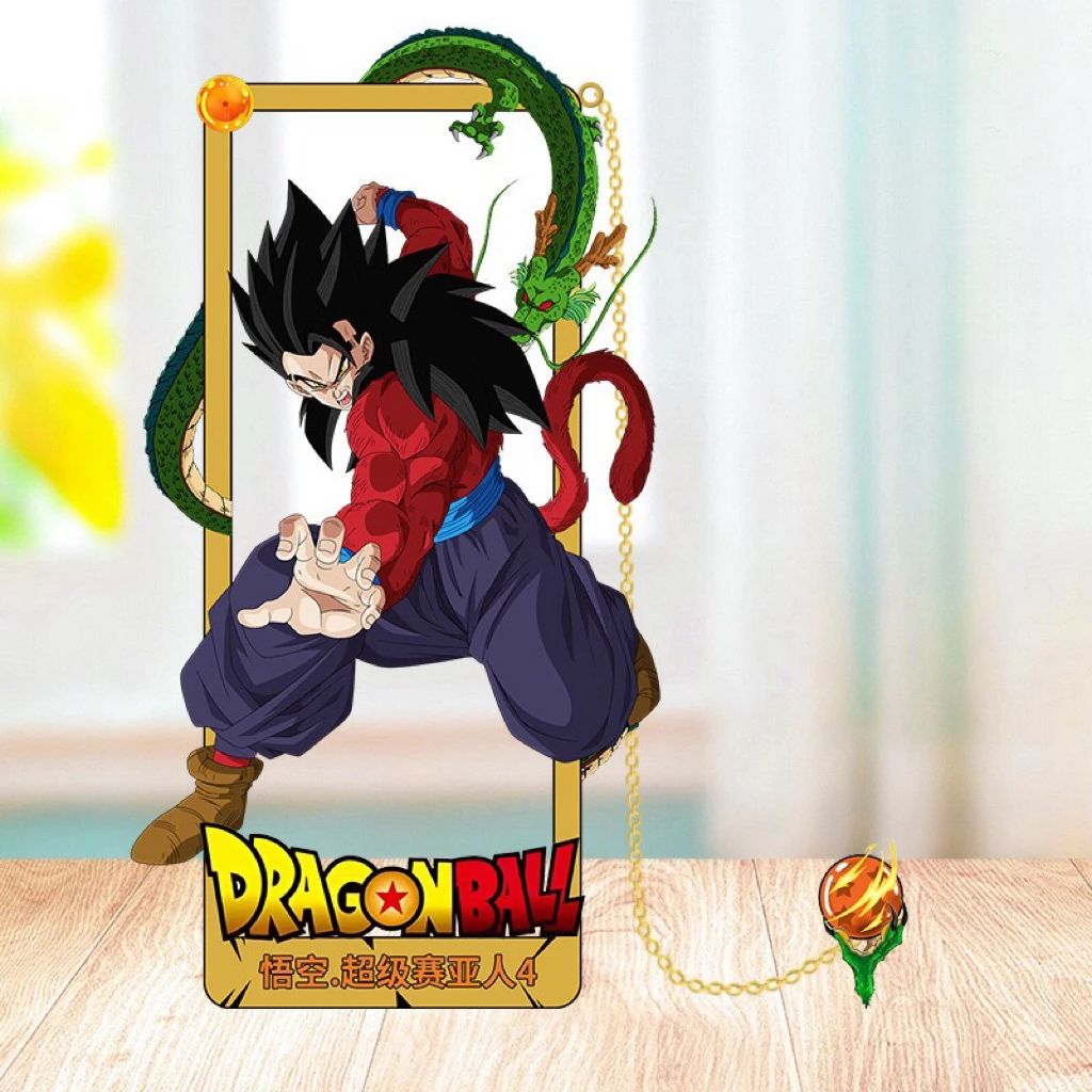 DRAGON BALL Goku Metal Bookmark for Anime Fans, Cartoon Stationery & Gift for Students