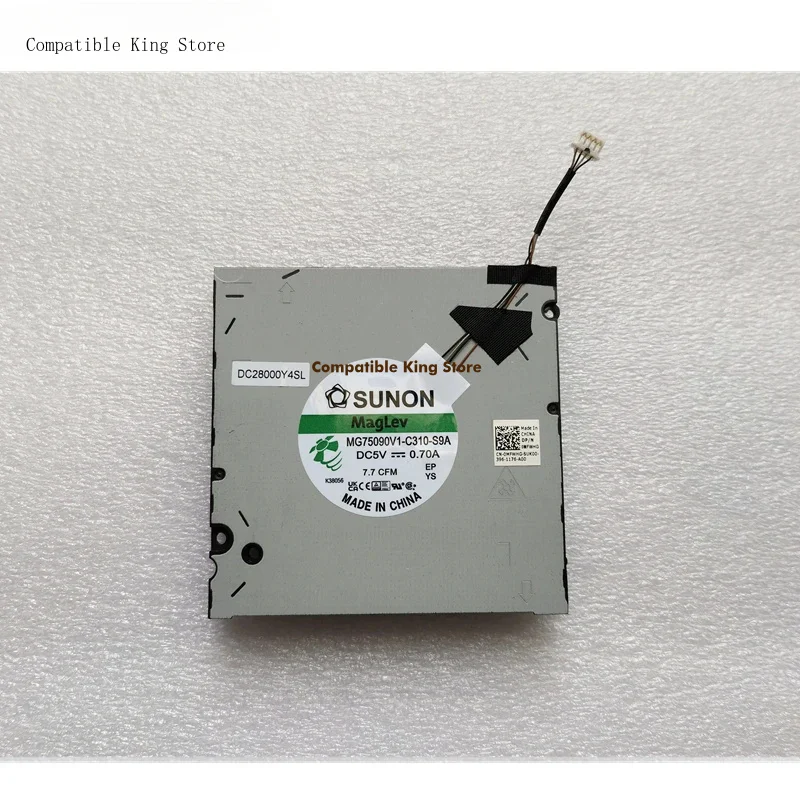 d+Laptop CPU Cooling Fan For DELL Precision 7670 7680 P114F DC28000Y4SL MG75090V1-C310-S9A 0MFWHG DC5V 0.70A 7.7CFM