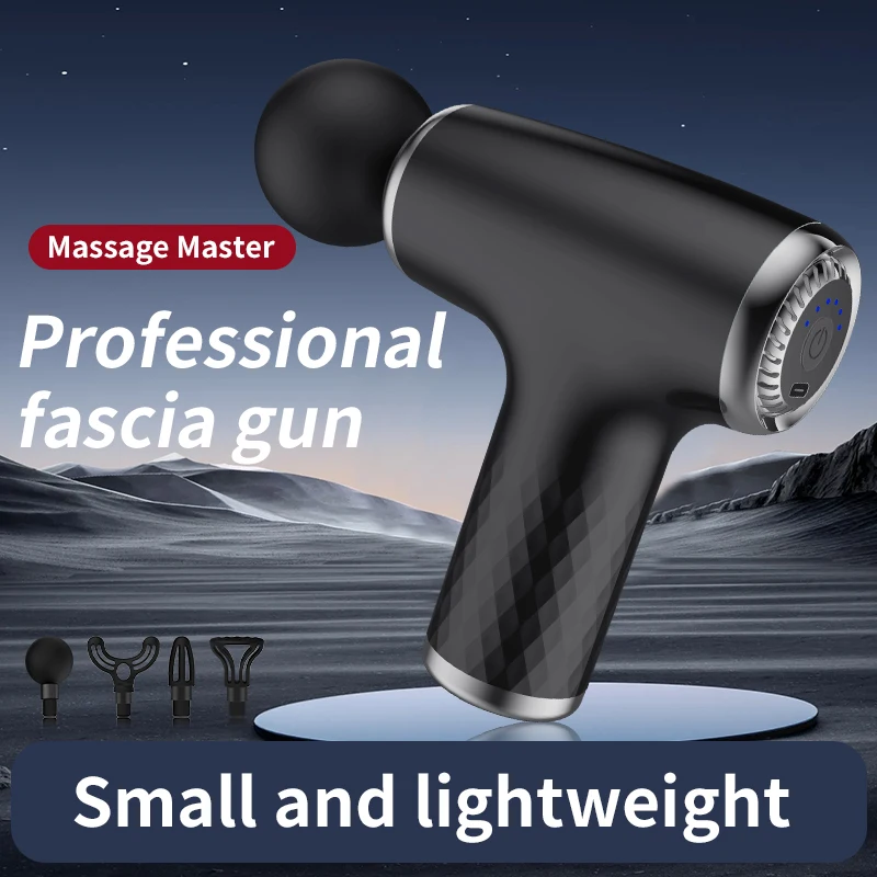 Electric Mini Massage Gun Muscle Relaxation Vibration Fascia Gun Massge Fitness Equipment Neck Back Massager