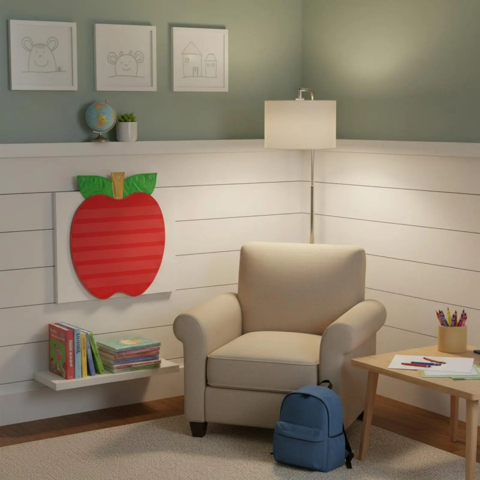 Fruit Pocket Chart Decorative Sentence Strip Pocket Chart Fruit Shaped Learning Board Long-Lasting Teaching Aid for Educators view 6