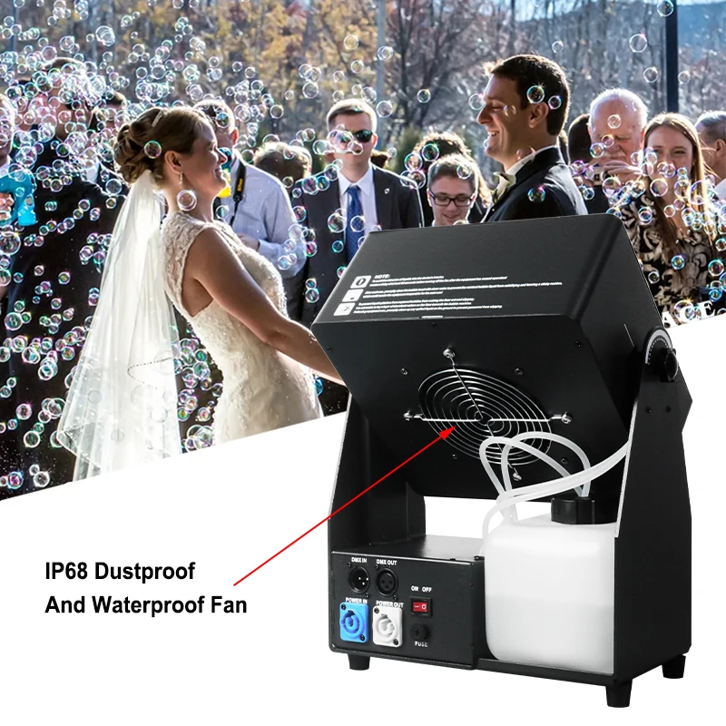 Igracelite Stage Effect Equipment 90W DMX Remote Control LED Bubble Machine Atmospheric Locust Bubble Machine