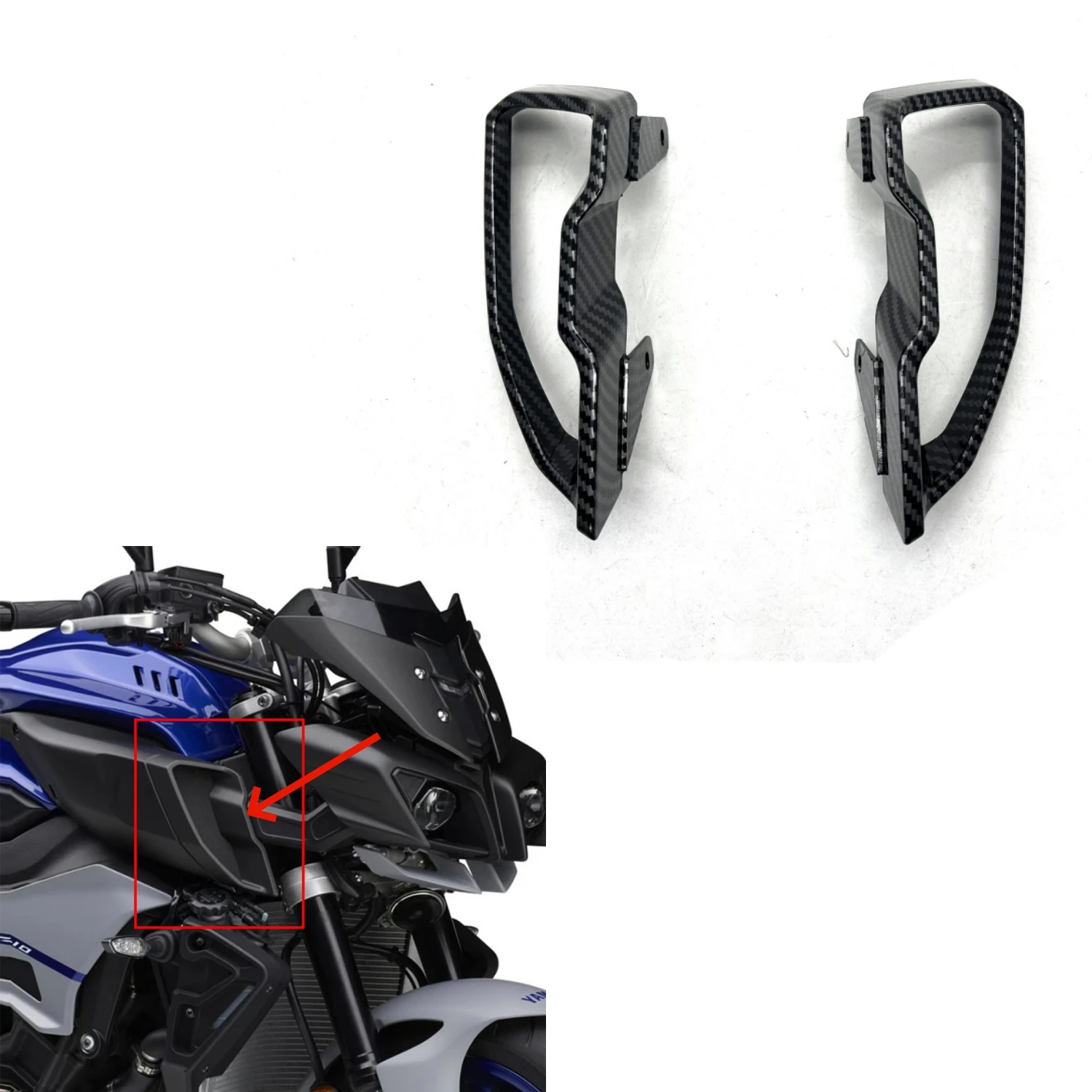 

Tank Side Air Intake Panels Fairing Kit for Yamaha MT-10 / FZ-10 2016–2021 – Motorcycle Body Cover Set