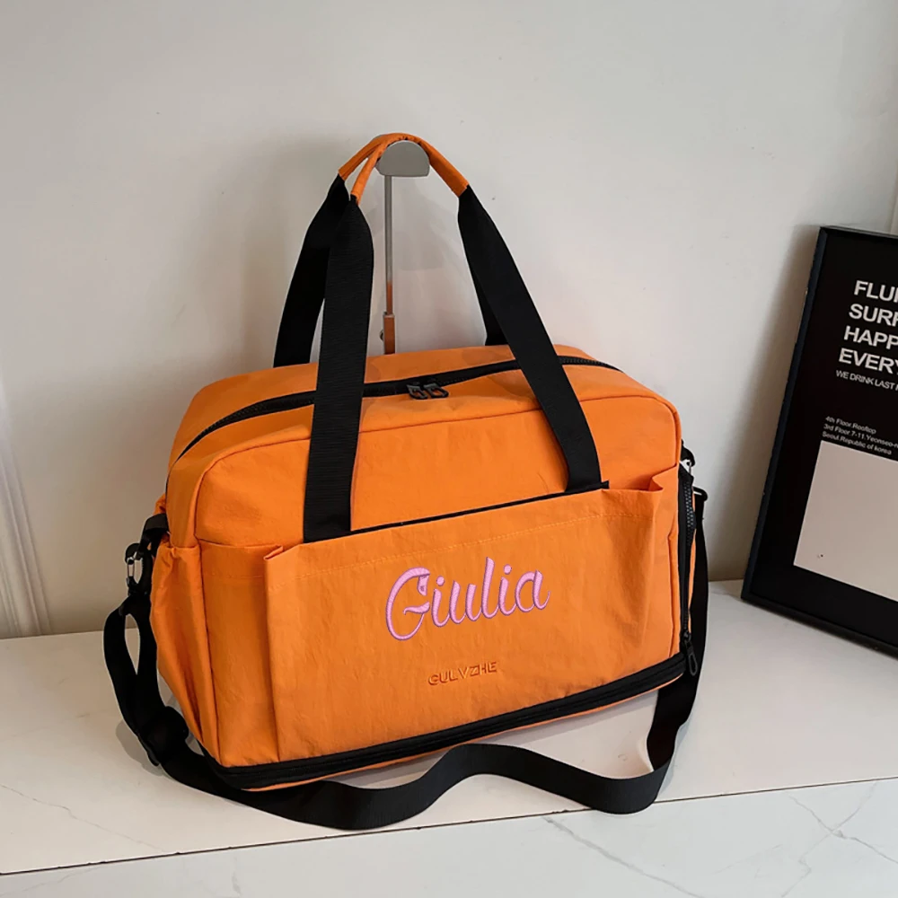 

Lightweight And Portable Bag With Expandable Capacity, Custom Embroidery Storage Bag For Both Men And Women, Ideal For Commuting