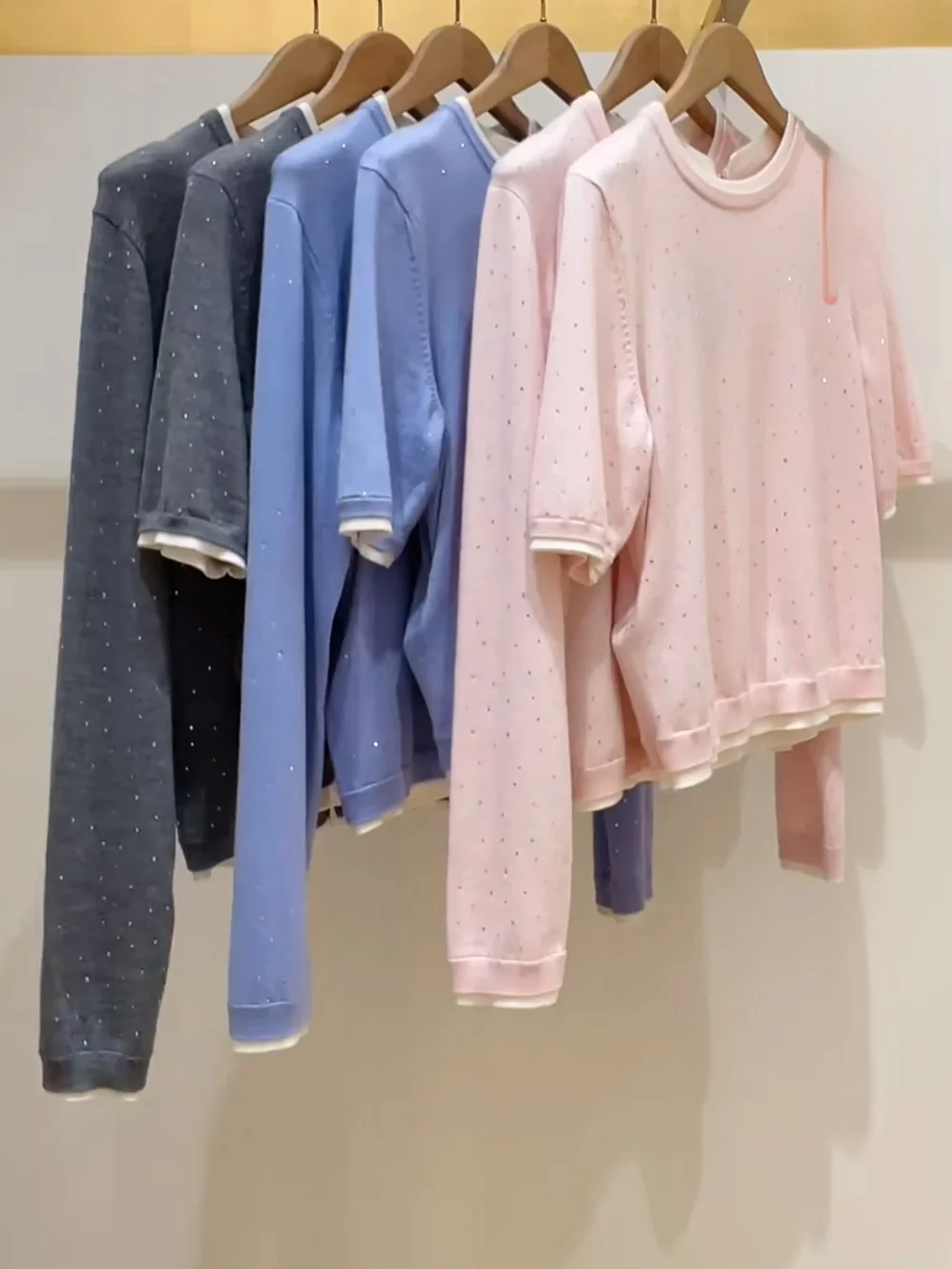 

Heidd M Home Осень Зима Антивозрастной мягкий шерстяной вязаный топ ort Sve Блестящий круглый цвет Ne Regular Fit