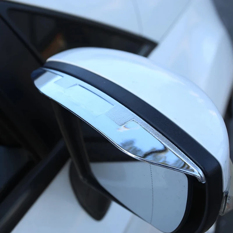 Car Side Rear View Wing Mirror Rain Guard Sun Eyebrow Shield Rainproof Shade Cover for Ford Ecosport 2012 - 2016 Accessories