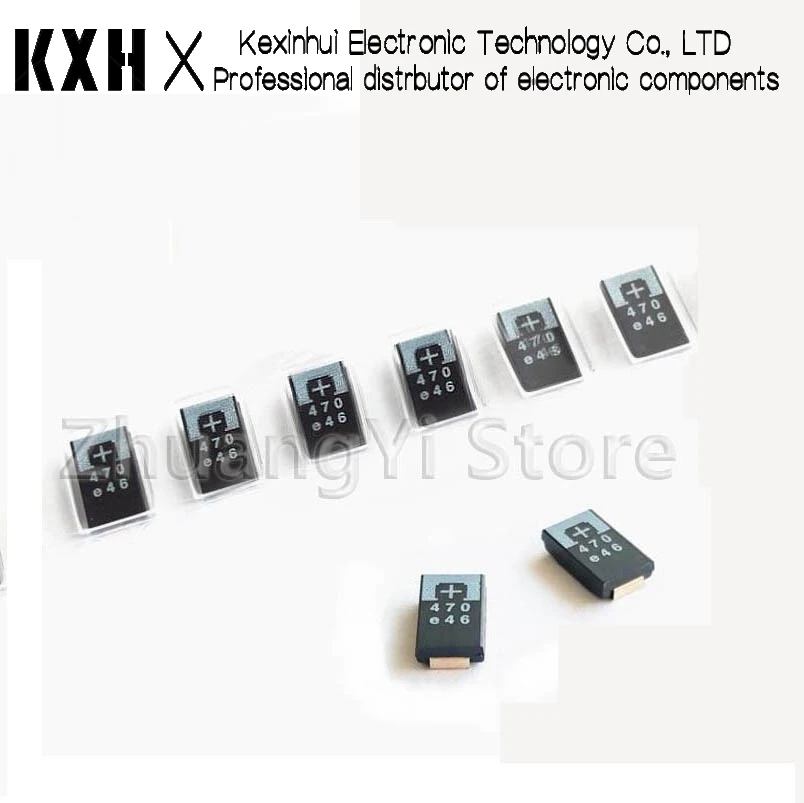 5-10-20шт 2R5TPE470M9 470 мкФ 2,5 V 470 6,3 V SMD танталовые конденсаторы полимер POSCAP Тип D ультратонкий 7343 D7343 Новый и оригинальный