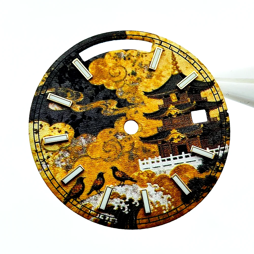 Miyota 8285 dial 29mm dial custom dial watch parts replacement accessories blue luminous dial supports custom logo