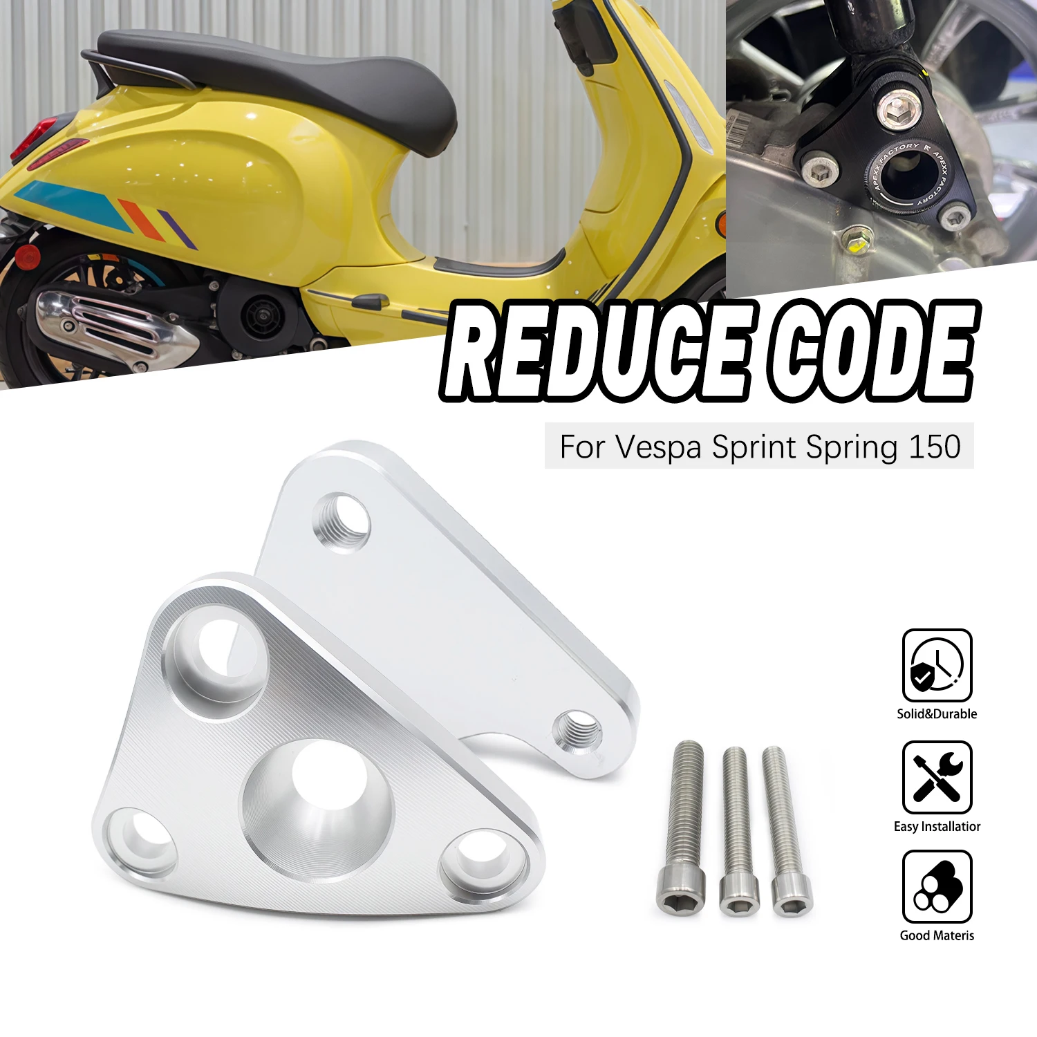

Lowering For Vespa Sprint Primavera 150 Shock Absorber Bracket Rear Seat Height Reduce Rack High Quality Accessories