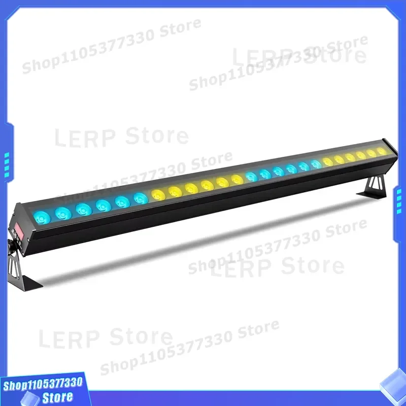 100W IP65 Waterproof RGB Wall Washer Light 24LED Stage Strobe Strip for Outdoor Architectural Wedding Decoration Lighting