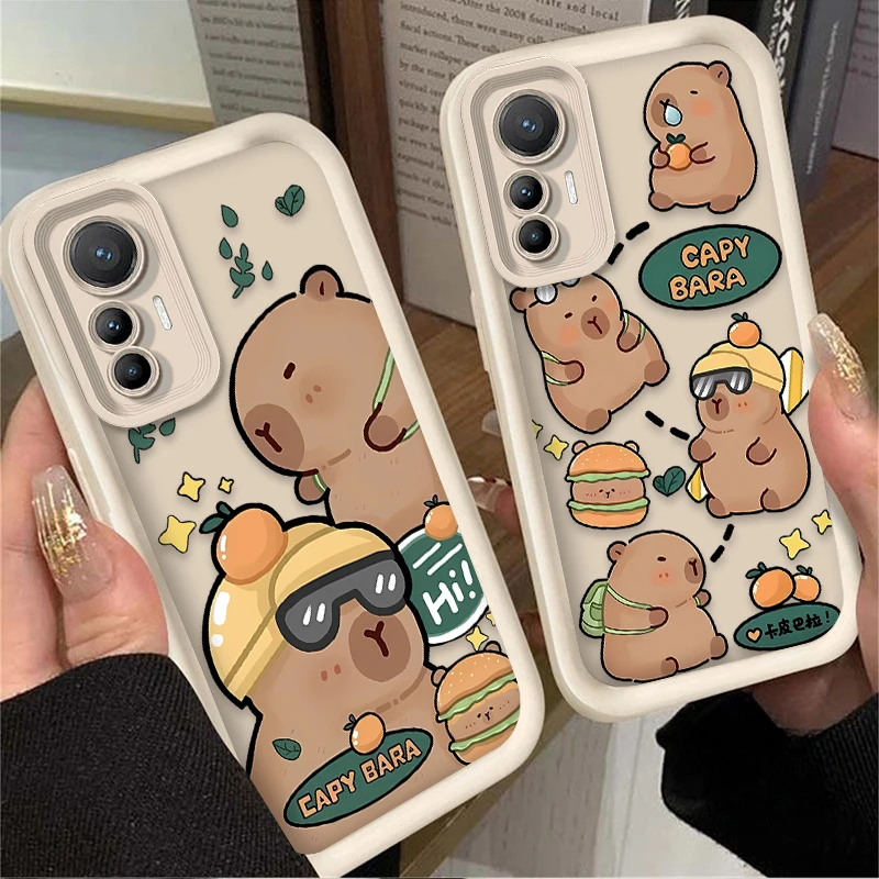 Phone Case for Xiaomi 14T 13T 12T 11T 13 12 11 Lite 5G NE POCO X6 X5 F6 F5 F3 X4 GT X3 NFC M5S C65 M6 Pro 4G Cool Capybara Cover