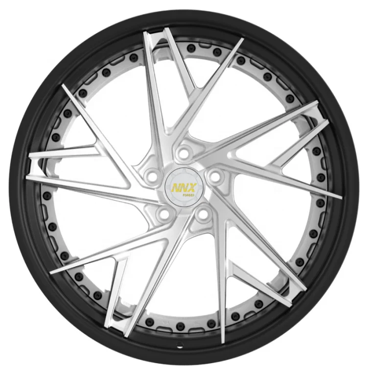 Performance WheelsNew 1/2 Piece Finished Alloy Wheels 5x108/5x120 Rims 18 19 20 21 22 23 241inch 5 Holes Polished BronzeForged W