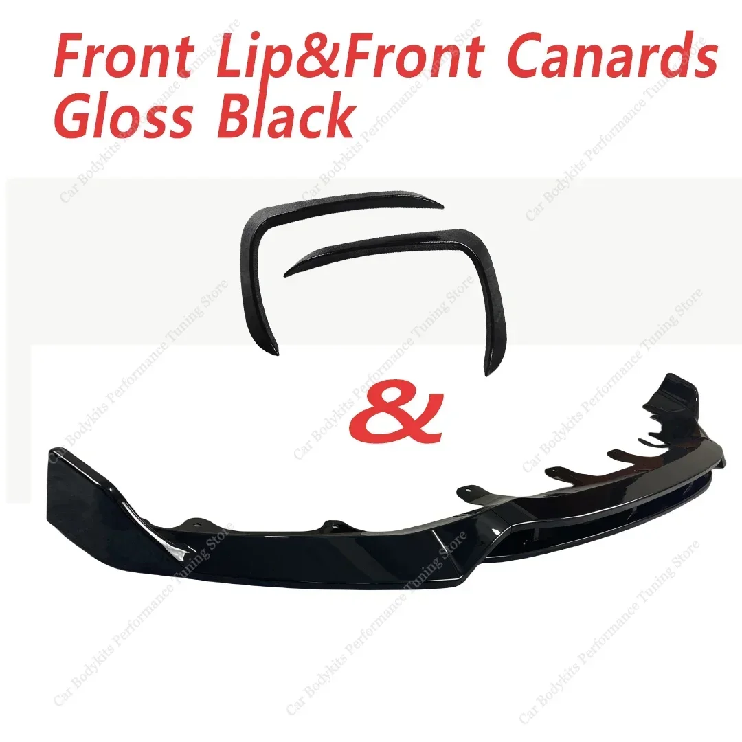 For BMW X5 F15 Front Bumper Splitter Lip Spoiler Diffuser&Foglamp Canards Trim  M50i M50d X5 M Sport Bodykits 2013-2018 Tuning