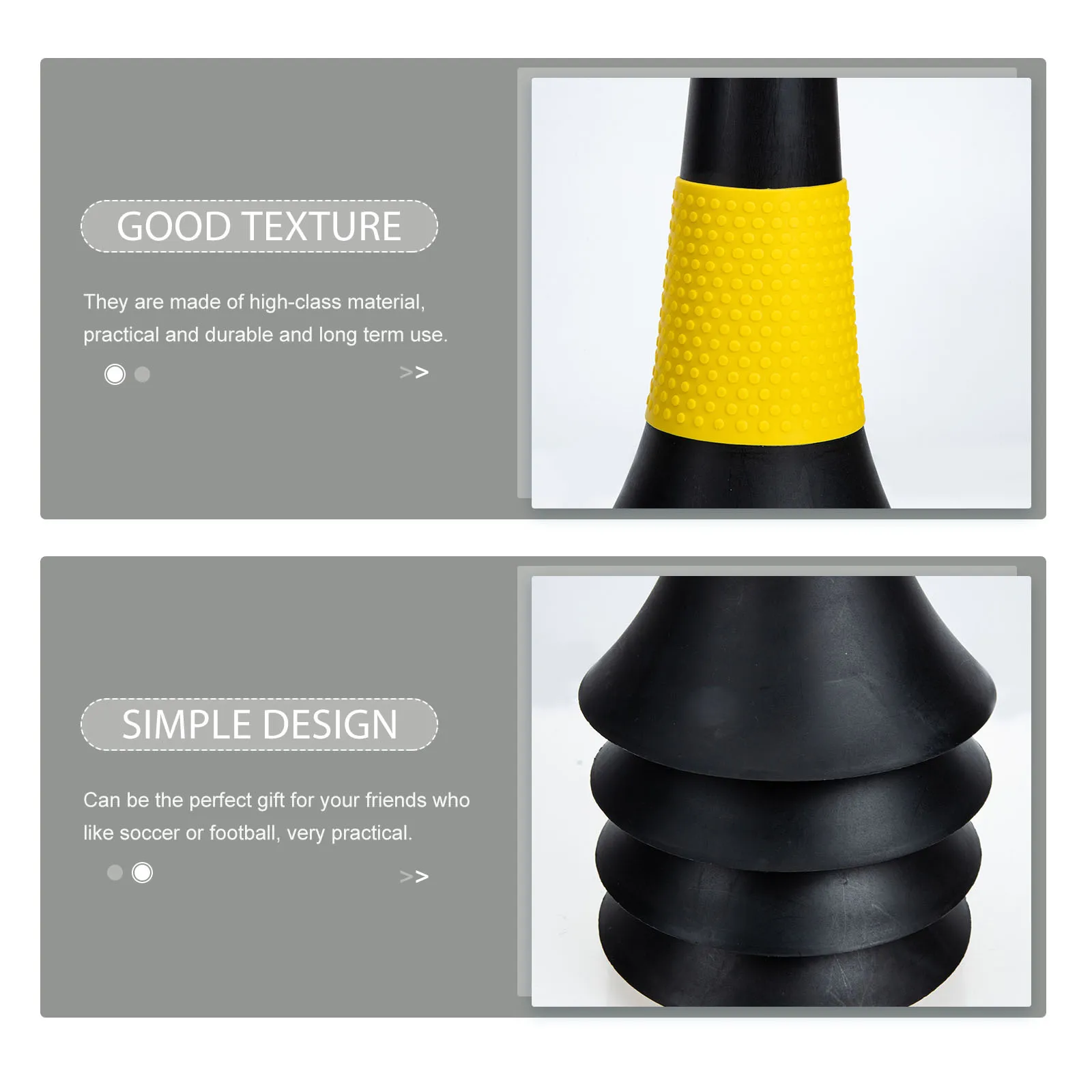

5 Pcs Football Training Markers Obstacles Cones for Sport Soccer Practice Sports