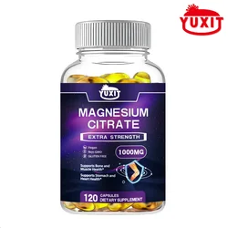 YUXIT Magnesium citrate 1000MG for calming, relaxing, constipation, and digestive support supplements, non genetically modified