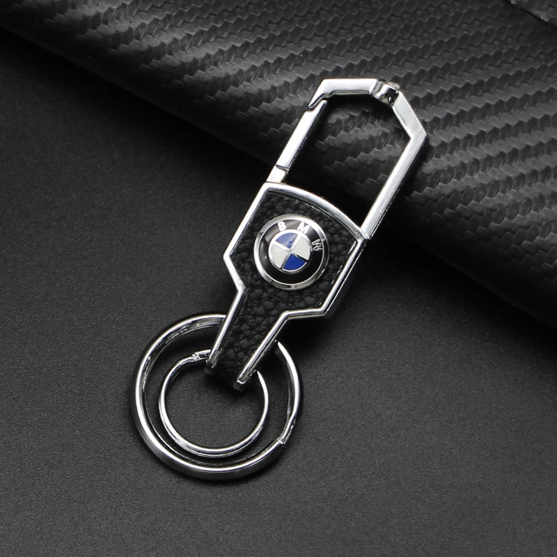 3D Metal/Leather Car Styling Keychain Key Chain Rings Accessories For BMW M M3 M5 M6 X3 E46 E90 E39 F10 F20 F30 G20 E60 E36 E34