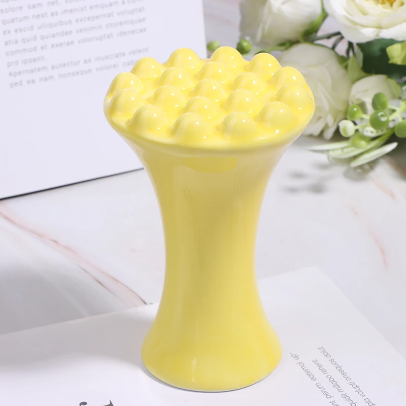 

Yellow Ceramic Gua Sha For Face Body Massage Tool Body Guasha Board For Relief Massage Face Lift Gua Sha Massager