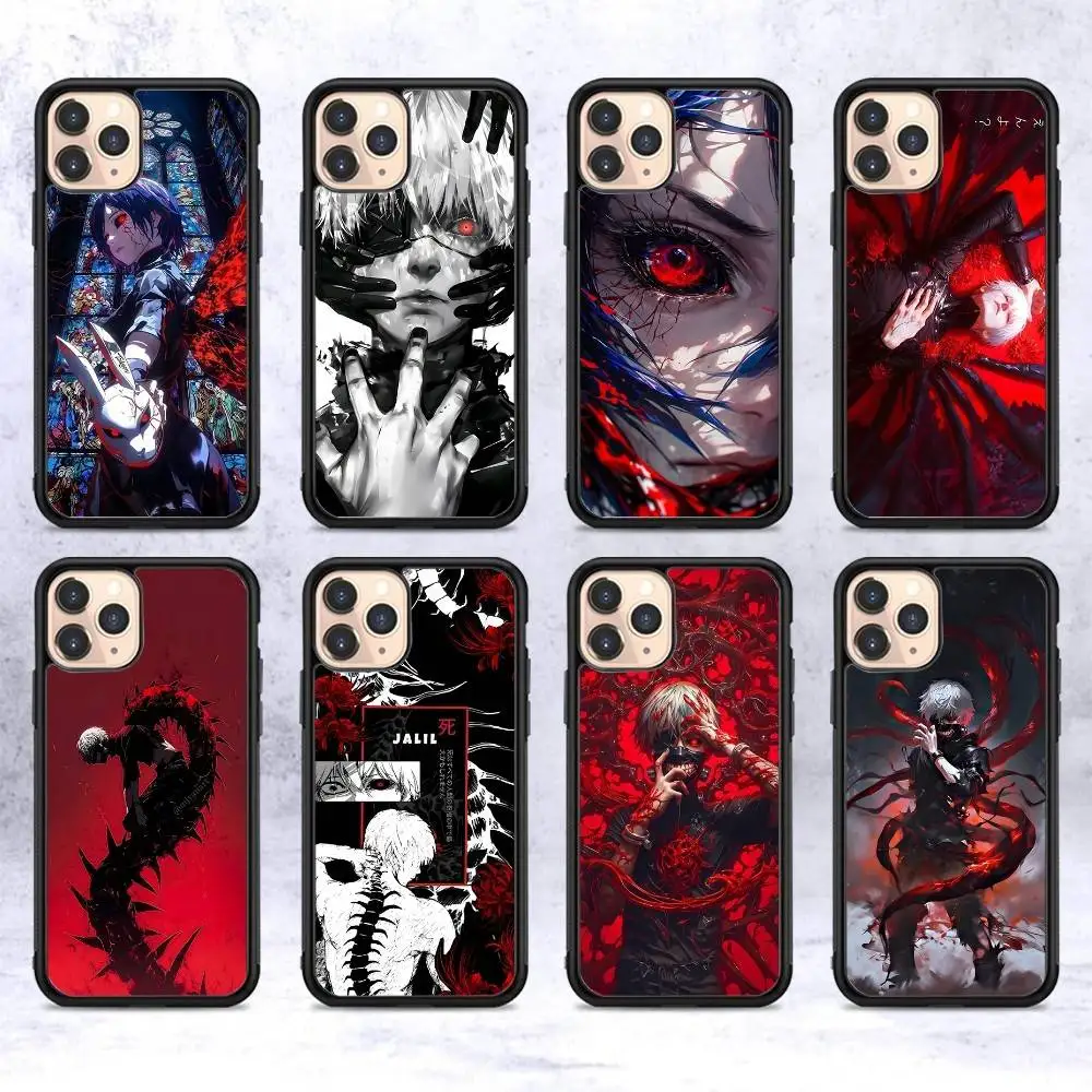 

Tokyo Ghoul Anime PC+TPU Protective Phone Case For iPhone 17 16 Pro max 15 Plus 14 13 12 11 Cover