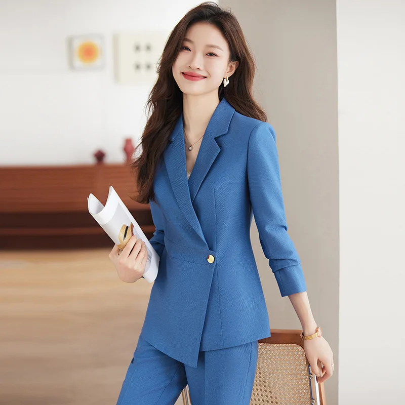 Black Suit Jacket for Women Spring and Autumn Fashion Beauty Salon Workwear High-End Business Temperament Goddess Temperament Su