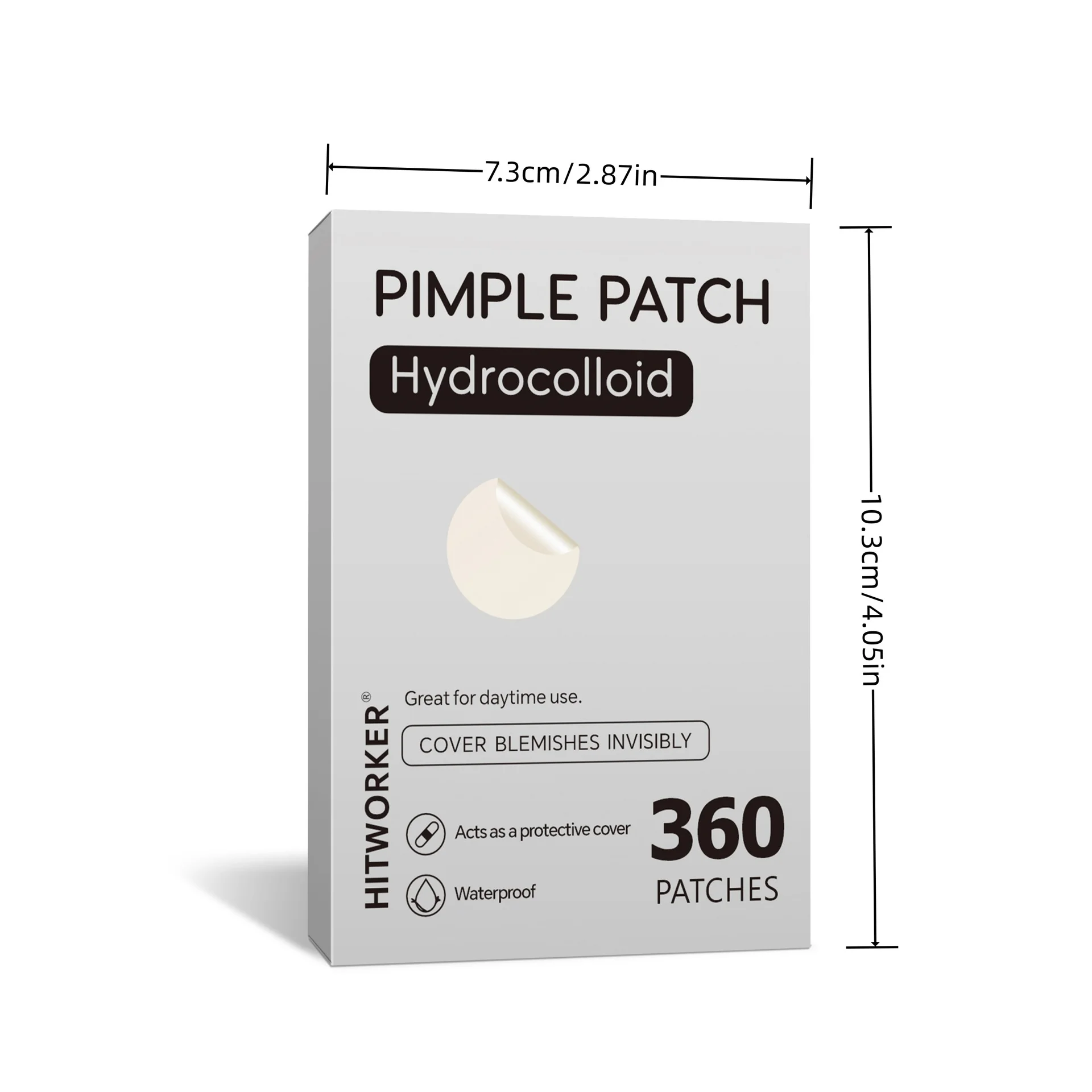 360 misturando perfeitamente dos remendos da acne. Ultra-suave, impermeável e respirável para cuidados duradouros em toda a pele.