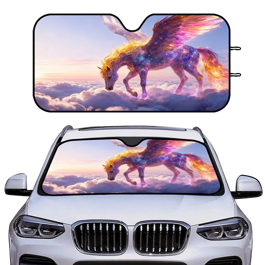 Multi-Functional Foldable Car Windshield Sunshade With 3 Sizes, Universal Fit For Windshield, UV Protection For Summer Driving,