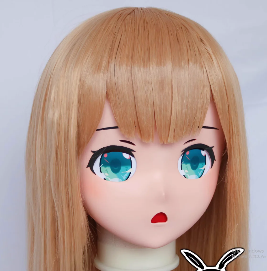 (RB28060) Personalizza la testa piena di qualità fatta a mano femminile/ragazza in resina anime giapponese personaggio dei cartoni animati Kig Cosplay Kigurumi maschera