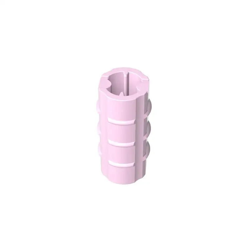 Gobricks 100g moc 6538 eixo técnico tijolos conector peças estriadas com orientação de furo compatível diy montar blocos de construção