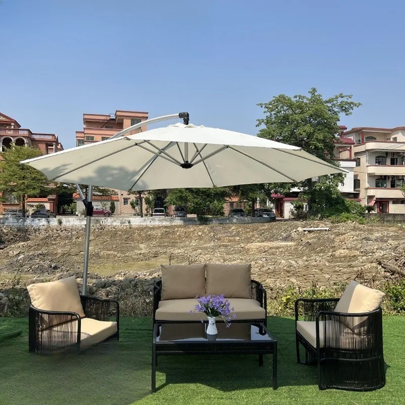 

Уличная мебель для отдыха: компактный диван для двора и сада, плетеное кресло для террасы и балкона, водонепроницаемое и солнцезащитное, для использования на открытом воздухе.