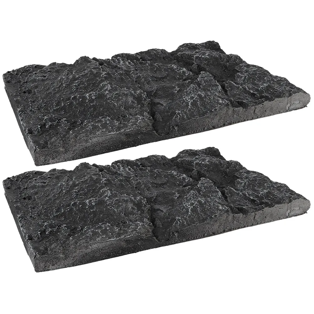 

2Pcs High Simulation 3D Terrarium Background Board Vibrant Color Deep Visual Effect Decorative Aquarium Reptile Enclosure