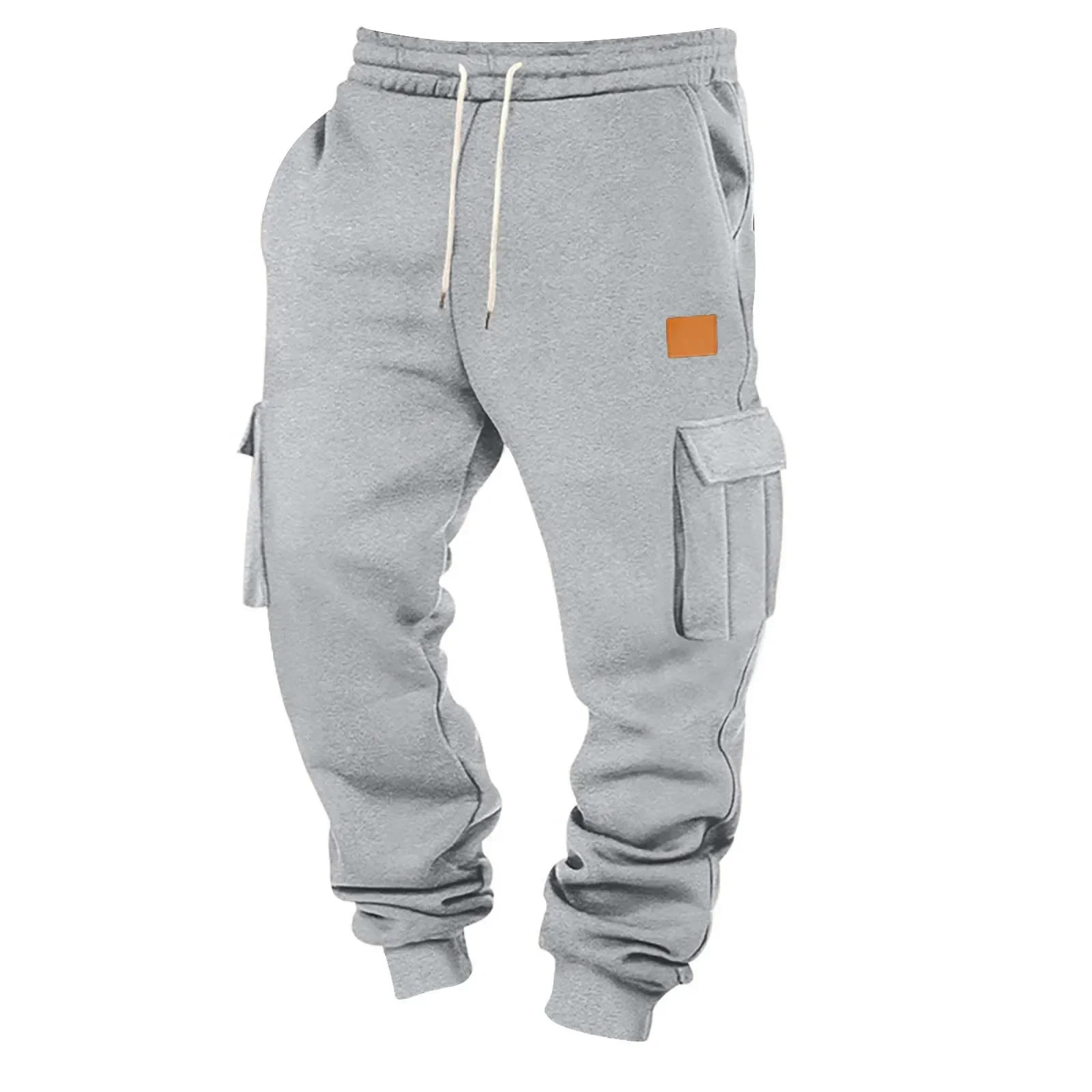 Men's Casual Loose Straight Work Pants 2026 Style Autumn Winter Fashion Multi-Pocket Pure Color Sports Pants
