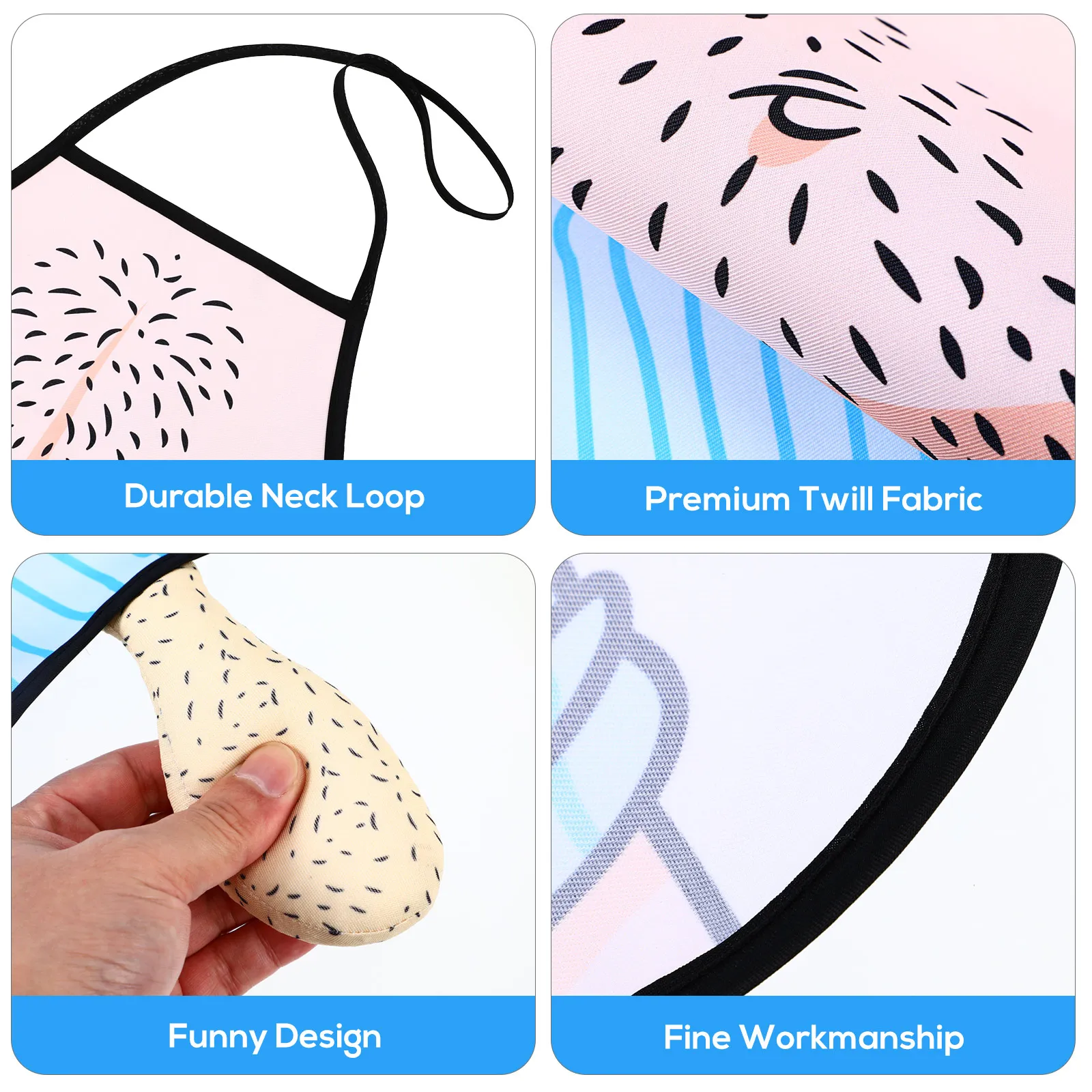 

Funny Apron Wacky Belly Man Print Twill 74x56cm Machine Washable Cooking BBQ Cosplay Gift Kitchen Apparel Adult Server Wear