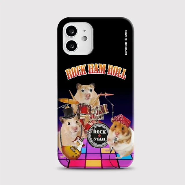 

Cool Hamster Rock Band Phone Case for iPhone 17 16 15 14 13 12 11 Air Pro Max X XS XR XSMax 7 8 Plus Glossy Film Hard PC Cover