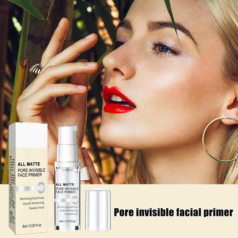 Pore Primer Moisturizing Poreless Face Primer Non-greasy Face Makeup Foundation Base Lightweight Long-Lasting Primer For Natural