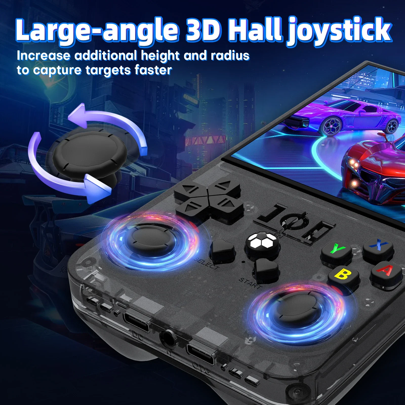 مفتوح المصدر R36MAX ريترو وحدة تحكم بجهاز لعب محمول 64/128GB 4.0 بوصة IPS شاشة RK3326 رقاقة المحمولة لعبة فيديو لاعب وحدة التحكم هدية