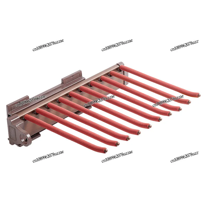Panty Rack Telescopic Pull-out Wardrobe Clothes Hanging Rod Storage Side-mounted Pull-out Rack Hardware Accessories Storage