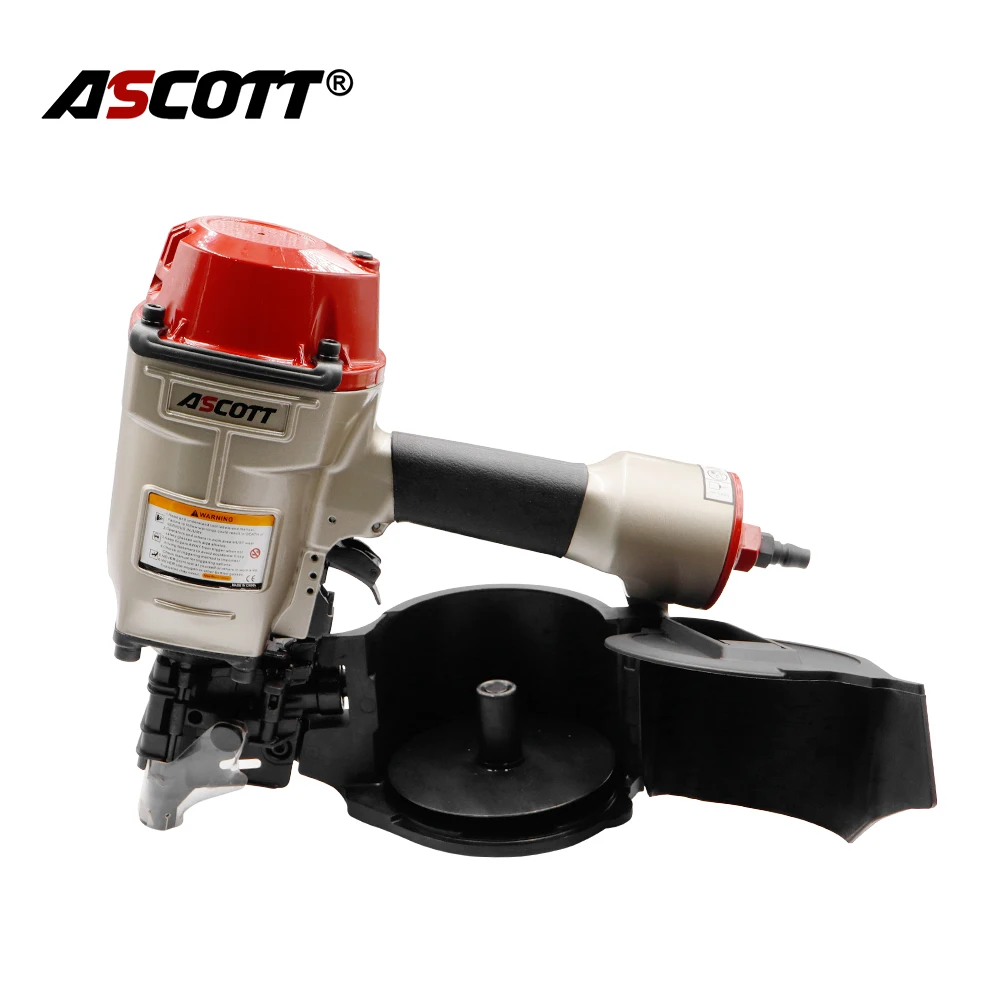 Imagem -05 - Ascott-industrial Nail Gun para Carpintaria Pallet Making Coil Nailer Air Coil Nailer Esgrima Framing Cn57 Cn70 Cn80 Cn90b