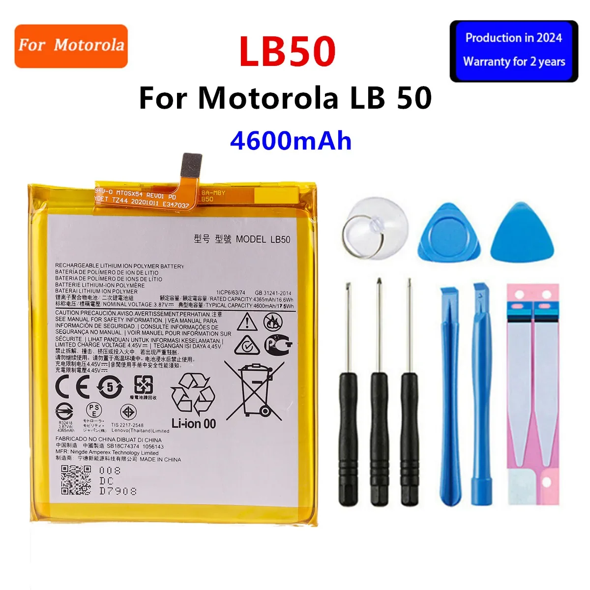 Brand New LB50 4600mAh Battery For Motorola  LB50  phone Batteries+Tools