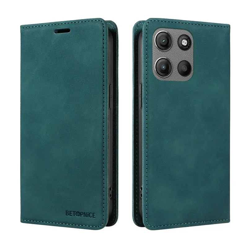 Luksusowe etui 360 Protect RFID Funda do Motorola Signature Moto Edge 70 Fusion 60 Pro 5G, Moto Edge 50 Fusion 60 50 Neo Flip Cover — zdjęcie produktu 5