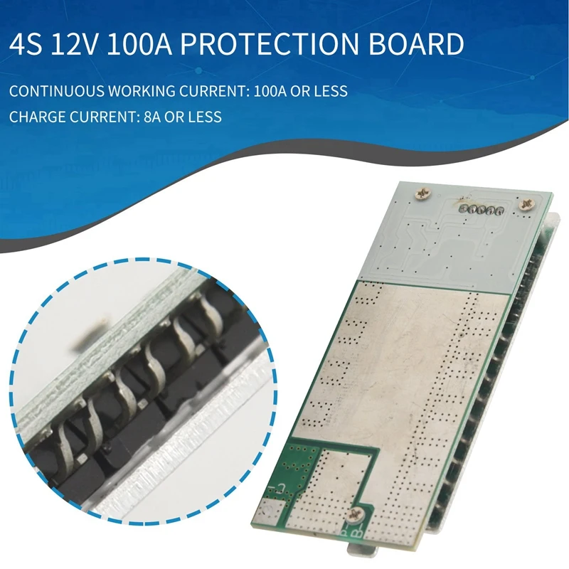 4S 12V 100A Protection Circuit Board Lifepo4 Bms 3.2V With Balanced Ups Inverter Energy Storage Packs Charger Battery