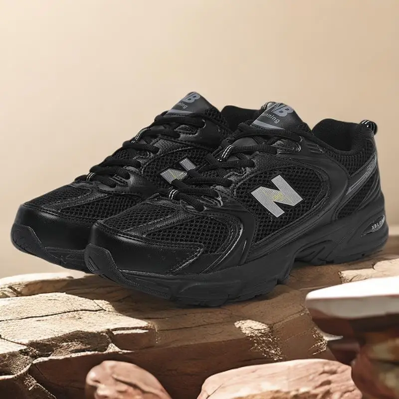 Forrado WarmBreathable sapatos casuais com sola grossa, patchwork de malha, ajuste para todas as estações