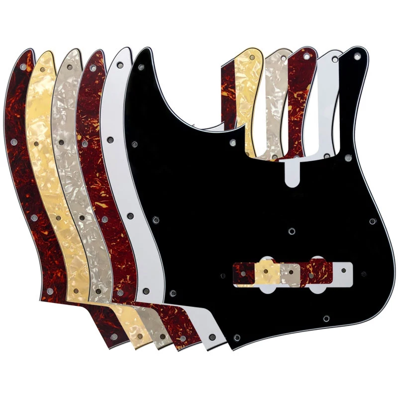 

Pleroo Custom Quality Pickguard - For Left Handed US 11 Holes Atelier Z DAL 5 String Jazz Bass Guitar Pickguard Scratch Plate