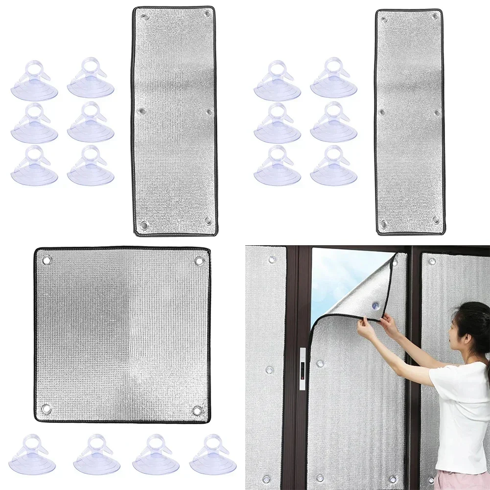 

Foil Weather Resistant Shade 50*100cm Sunshade Film Antifreeze Properties Easy Installation Heat Preservation Indoor Comfort