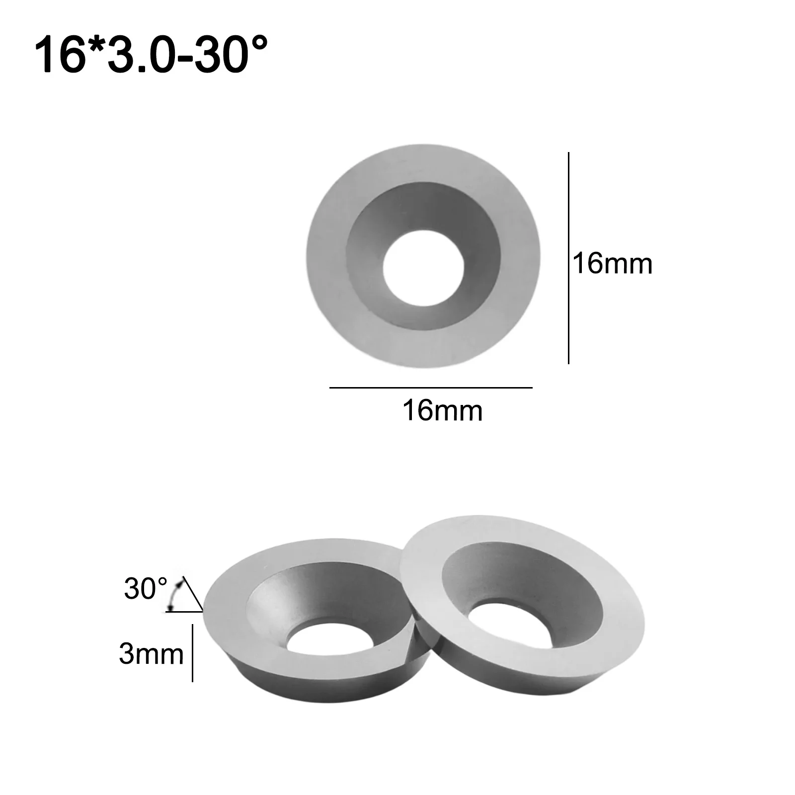 

Lathe Applications 16mm Wood Turning Tools Lathe Accessories Round Inserts Concave Surfaces Cutting 10 Pieces Pack