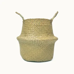 Vime Rattan Pendar Flowerpot, Seegras Lagerkörbe, Wäschekörbe, Stroh, Pastoral, Garten, Pflanzen, Heimdekoration 10 Hauptverkaufskörbe von Morgenkaffee - №8