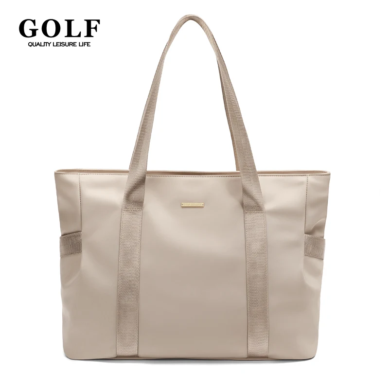 GOLF Tote Bag Women Elegant Ladies Shoulder Bags For Work 14 Inch Tote Bags With Zipper Compartments Commuter Bag Large Capacity